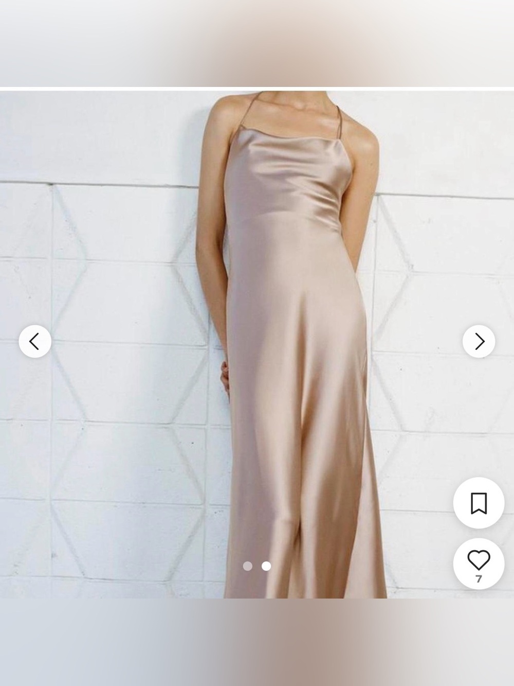 Zara Satin Slip Maxi Dress in Champagne Taupe